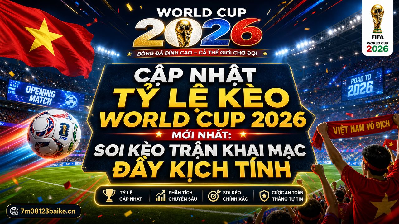 Cập nhật tỷ lệ kèo World Cup 2026 mới nhất: Soi kèo trận khai mạc đầy kịch tính