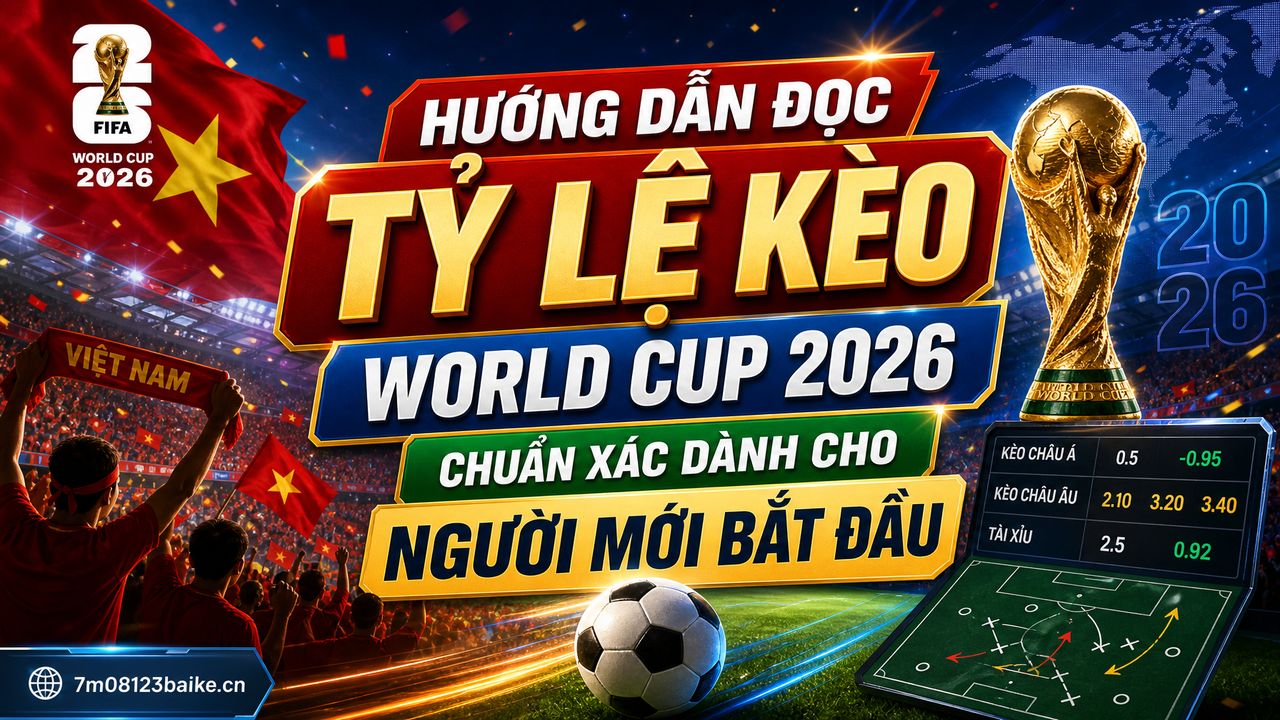 Hướng dẫn đọc tỷ lệ kèo World Cup 2026 chuẩn xác dành cho người mới bắt đầu